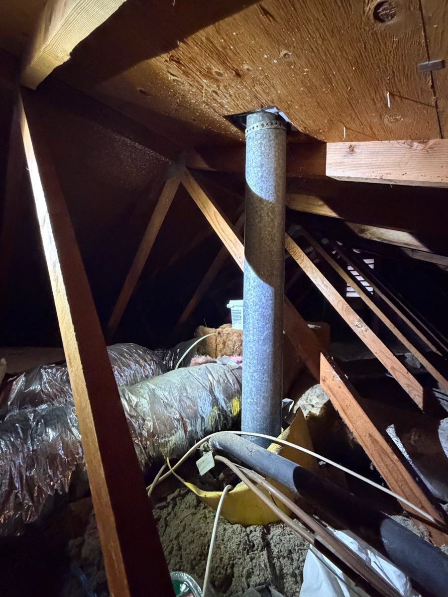 Before: attic system replacement in Poway