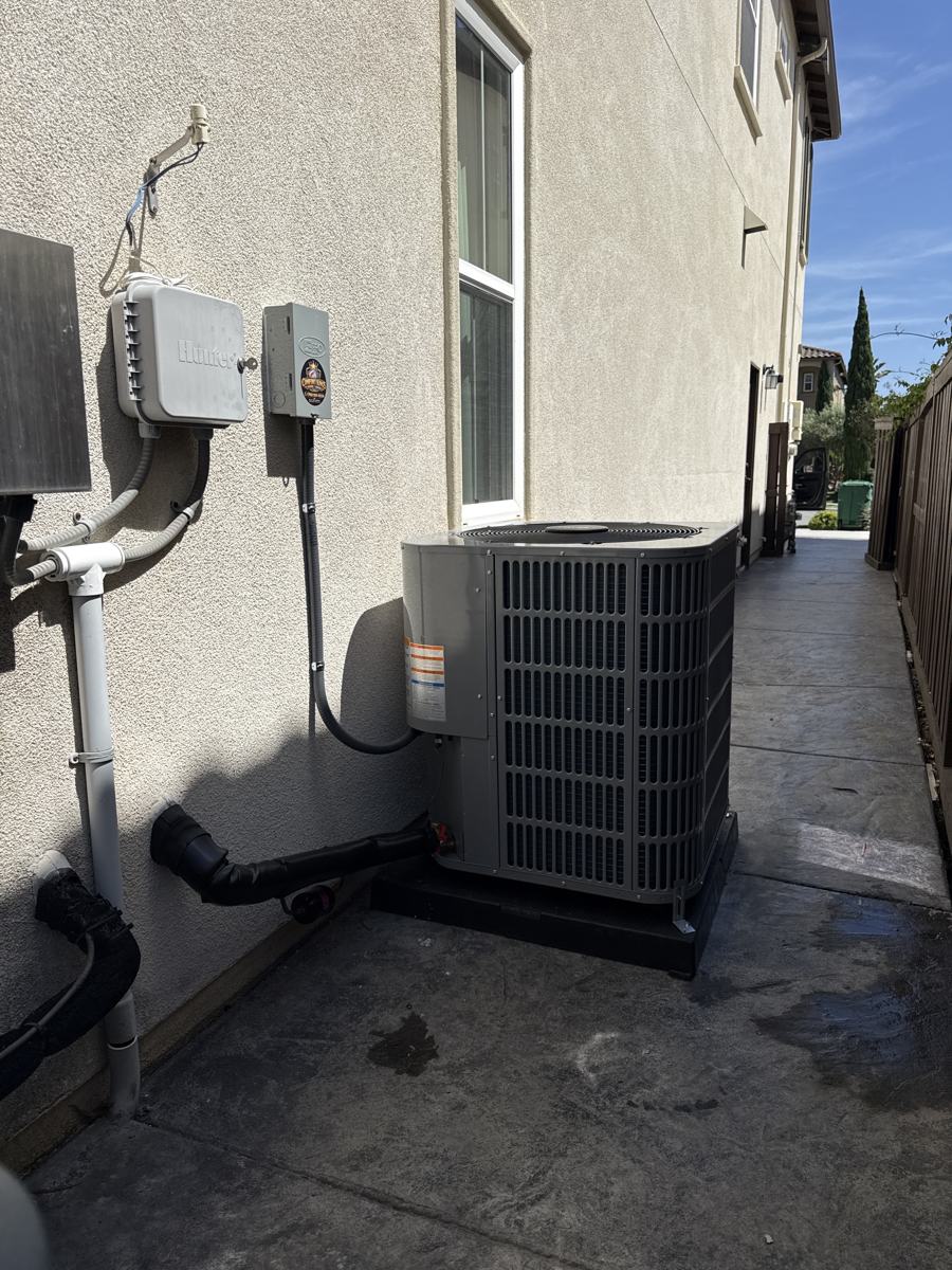 New AC condenser and disconnect installed in Carlsbad