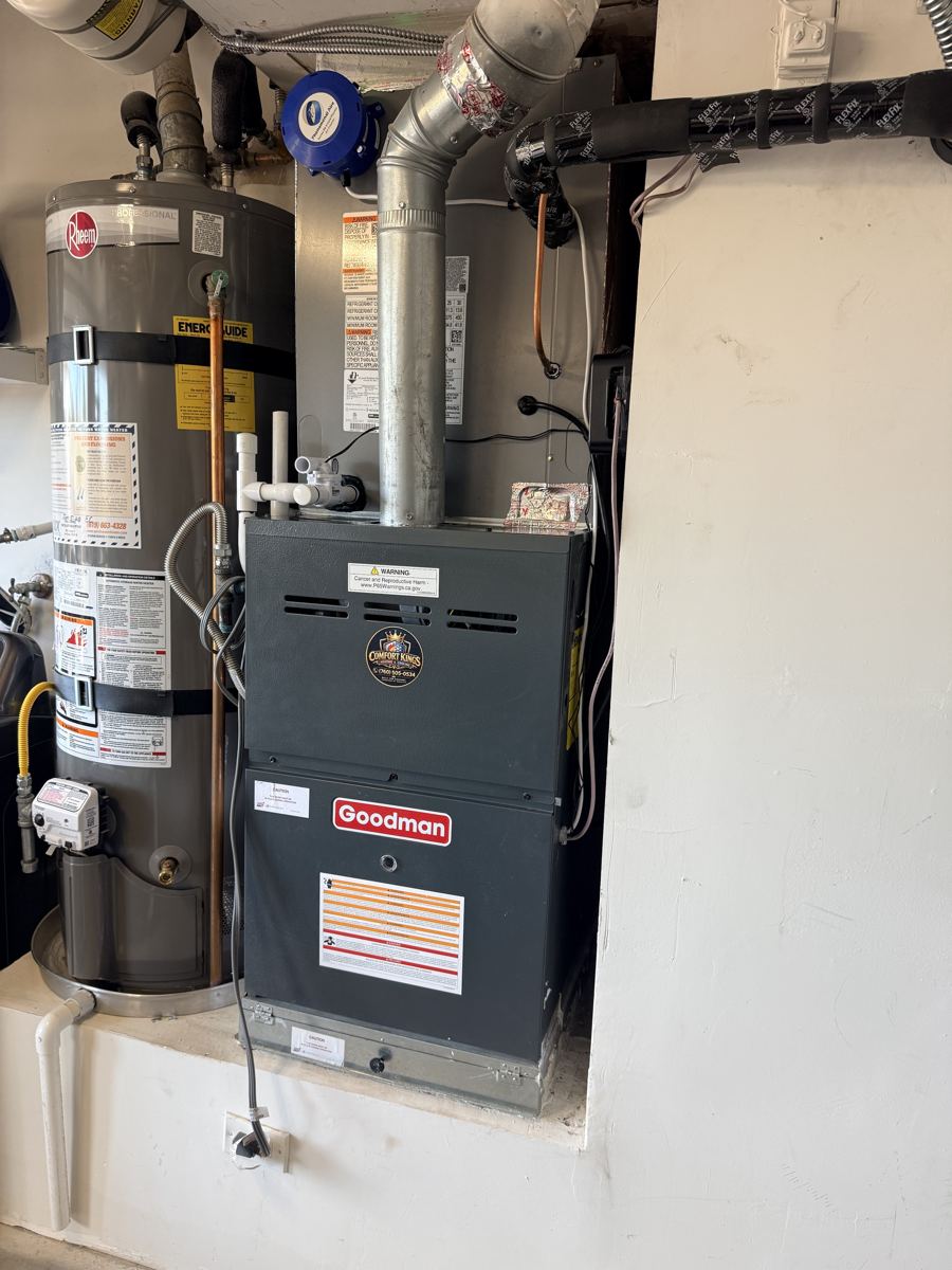 New Goodman furnace installed in Oceanside