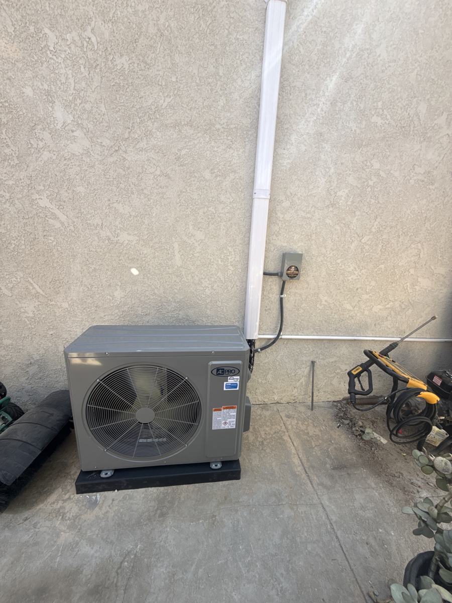 New outdoor unit installed in Vista
